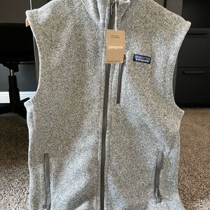Patagonia Heather Gray Zip Vest